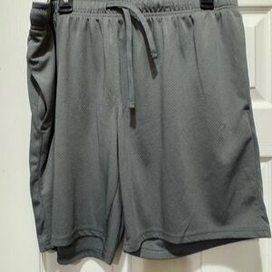 Athletic Works Men's Charcoal Athletic Shorts